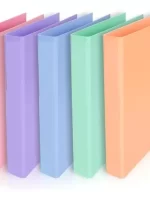 Carpeta Escolar Numero 3 Colores Pastel 3 Anillos