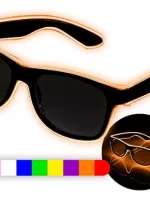 Anteojos Led Risky Premium Colores Neon - Cotillon Luminoso
